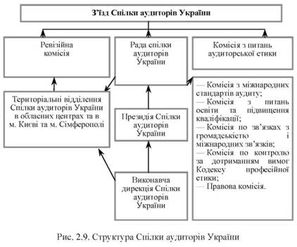 Структура Спілки аудиторів України 