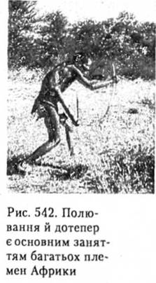 Полювання й дотепер є основним заняттям багатьох племен Африки