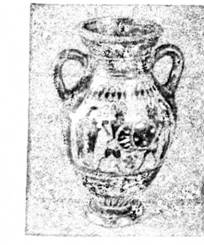 Антична чорно фігурна амфора (VI ст. до н. е. колекція Одеського археологічного музею)