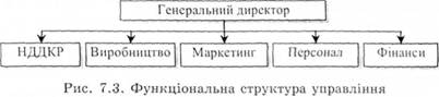 Функціональна структура управління 