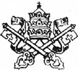 Описание: Папський герб (тіара та ключі від Царства Небесного)
