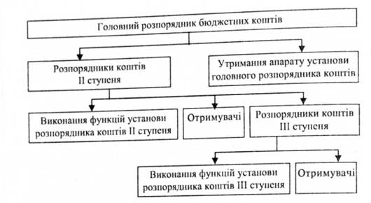 Організаційна структура розпорядників бюджетних коштів