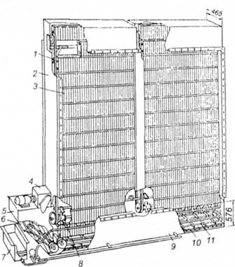 Схема самоочищуваного масляного шторового фільтра типу ФШ