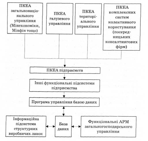 Схема функціональної інтеграції ПКЕА підприємств