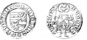 Угорщина. Владислав V. Гульден. Золото. 1455 р.