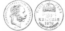 Австро-Угорщина. Франц Иосиф І. 20 крейцерів. Білон. 1870 p.