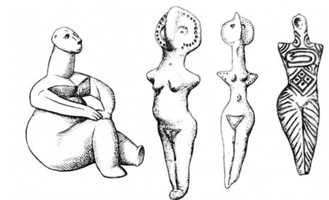 Глиняні образи трипільської Богині Родючості