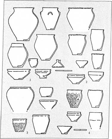 Ліпний посуд культурних груп III ст. до н. е. — II ст. н. е