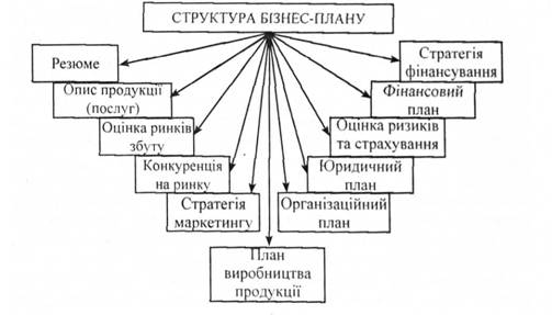Типова структура бізнес-плану