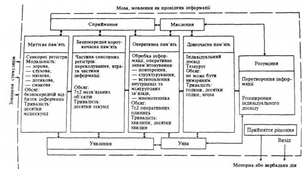 Структурно-функціональна схема обробки інформації