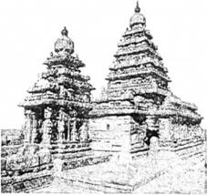 Описание: Індуїстський храм (зовнішній вигляд)