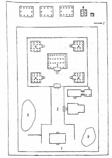 Описание: Фрагмент плану буддійського монастиря (Махавіхара, о. Шрі-Ланка)
